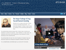 Tablet Screenshot of clergytaxfinancial.org